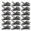 400Pcs Black Plastic Headphone Clips Rotatable 360 Mic Cable Holder 1
