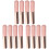 12Pièces Pinceaux Silicone Rose Pour Rouge À 4