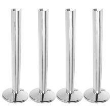 8Sets Silver ABS Radiator Pipe Covers for Home Pipes