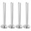 8Sets Silver ABS Radiator Pipe Covers for Home Pipes 1