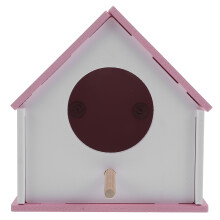 2Pcs Weather-Resistant Pink PVC Bird Nest House Outdoor Bird Cage
