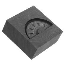 2Stk Dunkelgraue Graphit Schmelzgussform Für Metall Schmuck Handwerk
