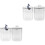 4Pcs Assorted Color Cotton Swab Boxes Small Toothpick Holder Organizer 4