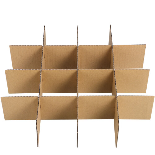 6Sets Verdeelstukken Van Karton Khaki Voor Breekbare Glaswaren Dozen