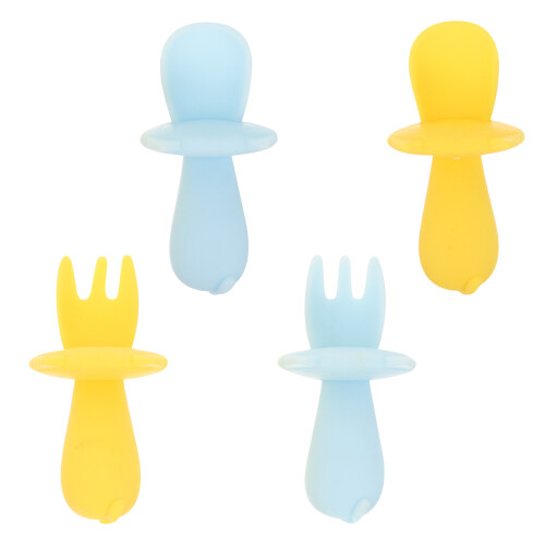 4Stk Baby Gabel Set Silikon, , Spielerisch
