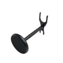 2Pcs Black Zinc Alloy Shaving Stand Beard Razor Holder Durable Rack