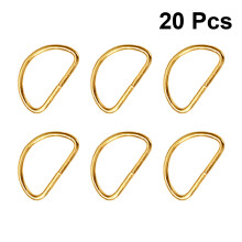 60Stk Goldfarbige D Ring Clips Für Gepäck Und Bastelbedarf
