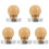 5Stk Espresso Handtamper Mit Holzgriff, Presser Khaki 2