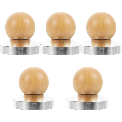 5Stk Espresso Handtamper Mit Holzgriff, Presser Khaki 2