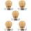 5Stk Espresso Handtamper Mit Holzgriff, Presser Khaki 8