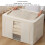 Large Fabric Storage Bin 24L Cotton Linen Foldable 403020cm 10
