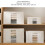 Large Fabric Storage Bin 24L Cotton Linen Foldable 403020cm 11