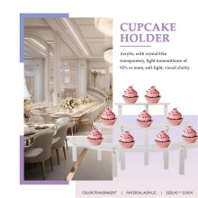 Transparenter Entfernbarer Acryl Kuchen Ausstellungs Stand für Partei Runde Kuchen Halter Back Formen Hochzeits Geburtstags Feier Dekoration
