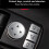 for  Model X Model S 2016-2020 Car Window Lift  Button Frame Sequins Sticker Cover Trim Accessories 9