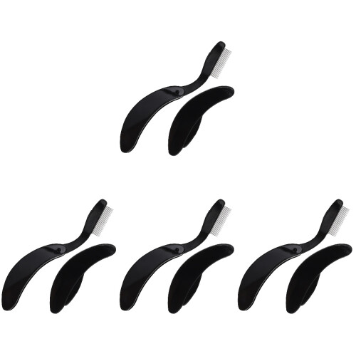 8Pcs Eyelash Separator Black Metal Comb Lightweight Makeup Beauty Tool 1