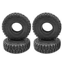 4PCS 62Mm 1.0Pulgada NeumáTicos de Rueda NeumáTicos de Goma de Terreno de Barro Suave para 1/24 RC Crawler Car Axial SCX24 Bronco Gladiator Parts