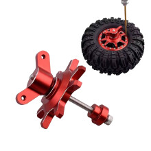 Reifenentfernungswerkzeug MetallgeräT für 1/8 1/10 RC Crawler Auto Axial SCX10 90046 TRX4 TF2 Capra 1.9 2.2 Zoll Rad, Schwarz