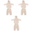 3Sets Fleece Schlafanzüge Für Kinder Beige Pull-Over Warm 3