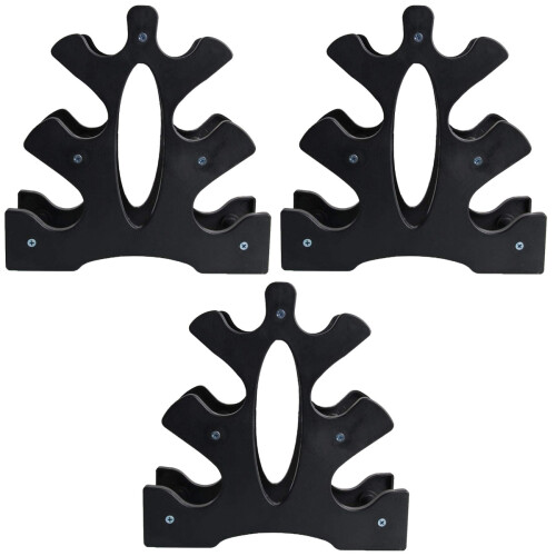 3Stk Mehrschicht Hantelablage PP, Rutschfester Dumbbell Halter 2