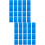 100Stk Sublimations-Visitenkarten Blau Metall Blank Mit 8