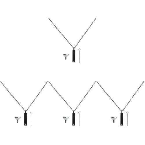 4Sets Metall Urnenkette Ascheanhänger Für Männer 1