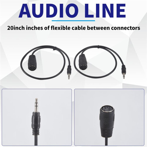 2 Pack of Type-A MIDI to 3.5mm Adapter 20 Inch Cable,Audio 1