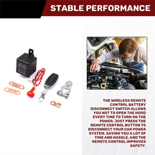 Remote Battery Disconnect ,Wireless Remote Control Battery Disconnect ,12V 200A Remote Control (Type5) 2