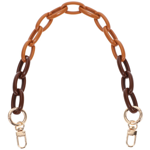 4Pièces Chaînes De Sac Marron Avec Boucles Pour Sac À Main 2