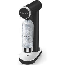 Soda Machine - Smeg - SKC01BLM - Matte Black - Rotary Control Button - 800 ml Bottle