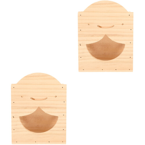 2Pièces En Bois Clair Pour Petit Rongeur Cage 2