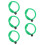 5Pièces Accessoires Humidificateurs Violin Vert Pour Instrument 10