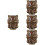 4Pièces Pendentif Bois Renard Décoratif Diffuseur Arôme Portable Café 6