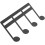 2Pièces Clip Note De En Métal Noir Pour Supports De Partition 9