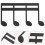 2Pièces Clip Note De En Métal Noir Pour Supports De Partition 10