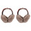 2Pièces Cache-Oreilles En Fourrure Khaki Protège Froid 4