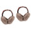2Pièces Cache-Oreilles En Fourrure Khaki Protège Froid 6