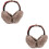 2Pièces Cache-Oreilles En Fourrure Khaki Protège Froid 8