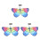 3Ensembles Ailes Multicolores Cape Cosplay Pour Enfants 8
