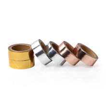 10Pcs Decorative Golden Masking Tape for Craft Gift Wrap Daily Planner