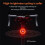 Red and White LED Cycling Lights Rechargeable Bike Light Set Flashlight USB Rechargeable Light 5
