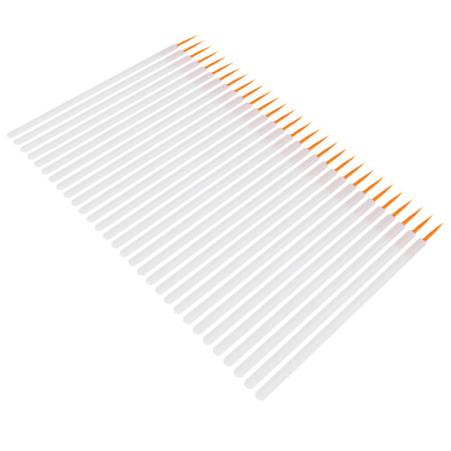 750Pcs Nylon Eyeliner Applicator Wand White Disposable Eye Makeup Tool