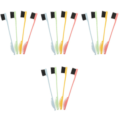 16Pièces Outils Sourcils Brosse Double Embout Multi Couleur 2