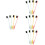 16Pièces Outils Sourcils Brosse Double Embout Multi Couleur 6