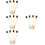 16Pièces Outils Sourcils Brosse Double Embout Multi Couleur 7