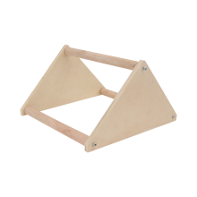 2Stk Triangularer Papagei-Stand Aus Holz Khaki Für Haustiervögel