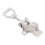 2Pcs Stainless Steel Adjustable Toggle Clamps Silver Heavy Duty Latch 1
