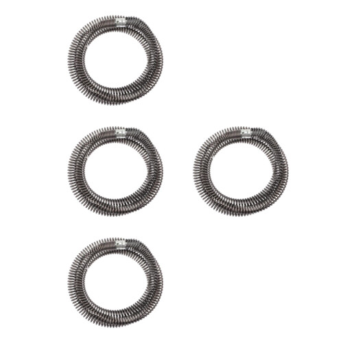 4Pièces Accessoires Nettoyage Canalisations Acier Durable Noir 1