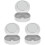 3Pcs Compact White Brace Retainer Box Durable Mouth Guard Container 2