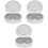 3Pcs Compact White Brace Retainer Box Durable Mouth Guard Container 3