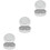 3Pcs Compact White Brace Retainer Box Durable Mouth Guard Container 5